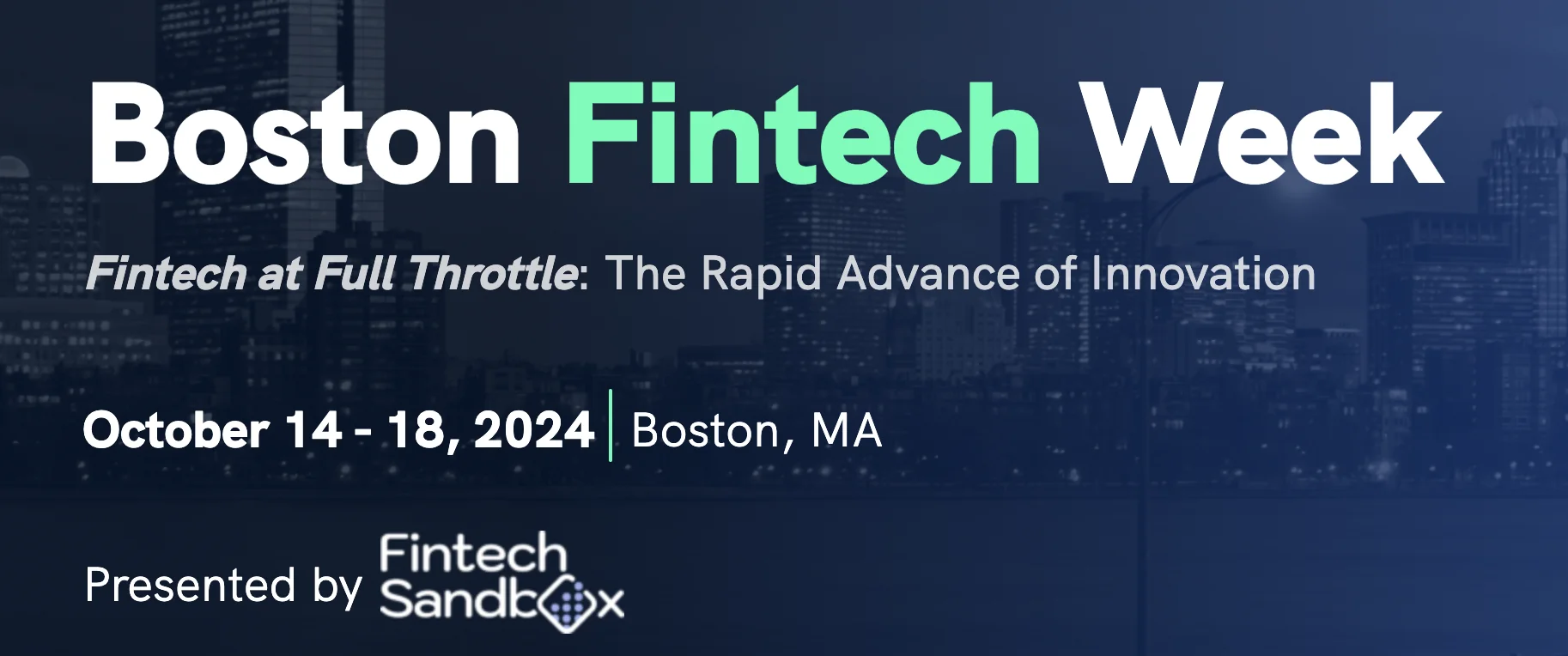 Boston Fintech Week October 2024